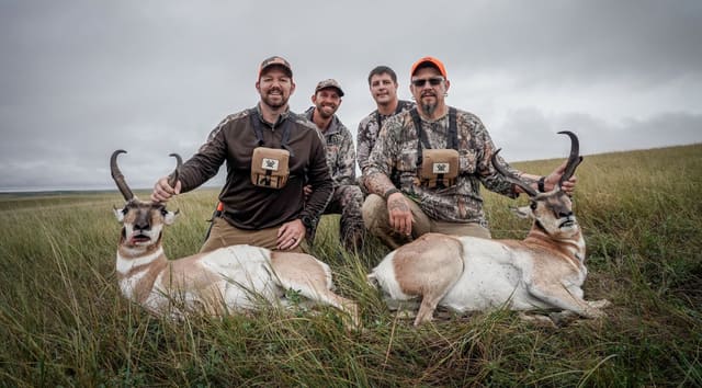 Chase Family from Mobridge with Pronghorn