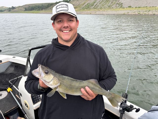 Josh from Mobridge with Walleye