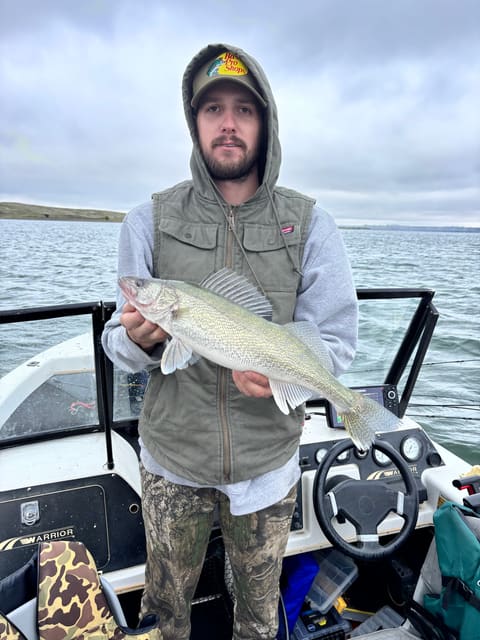 Jordan from Mobridge with Walleye